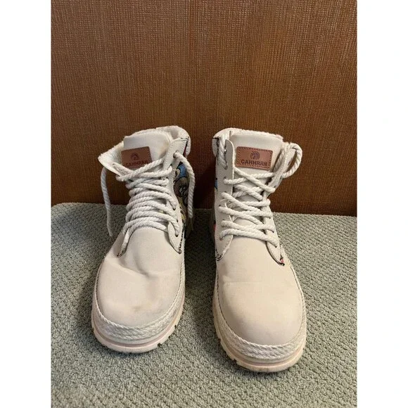 CAHHRRN Suede Leather Women's Hiking Designer Combat Work Boots US 11 (EU43) - Picture 1 of 5